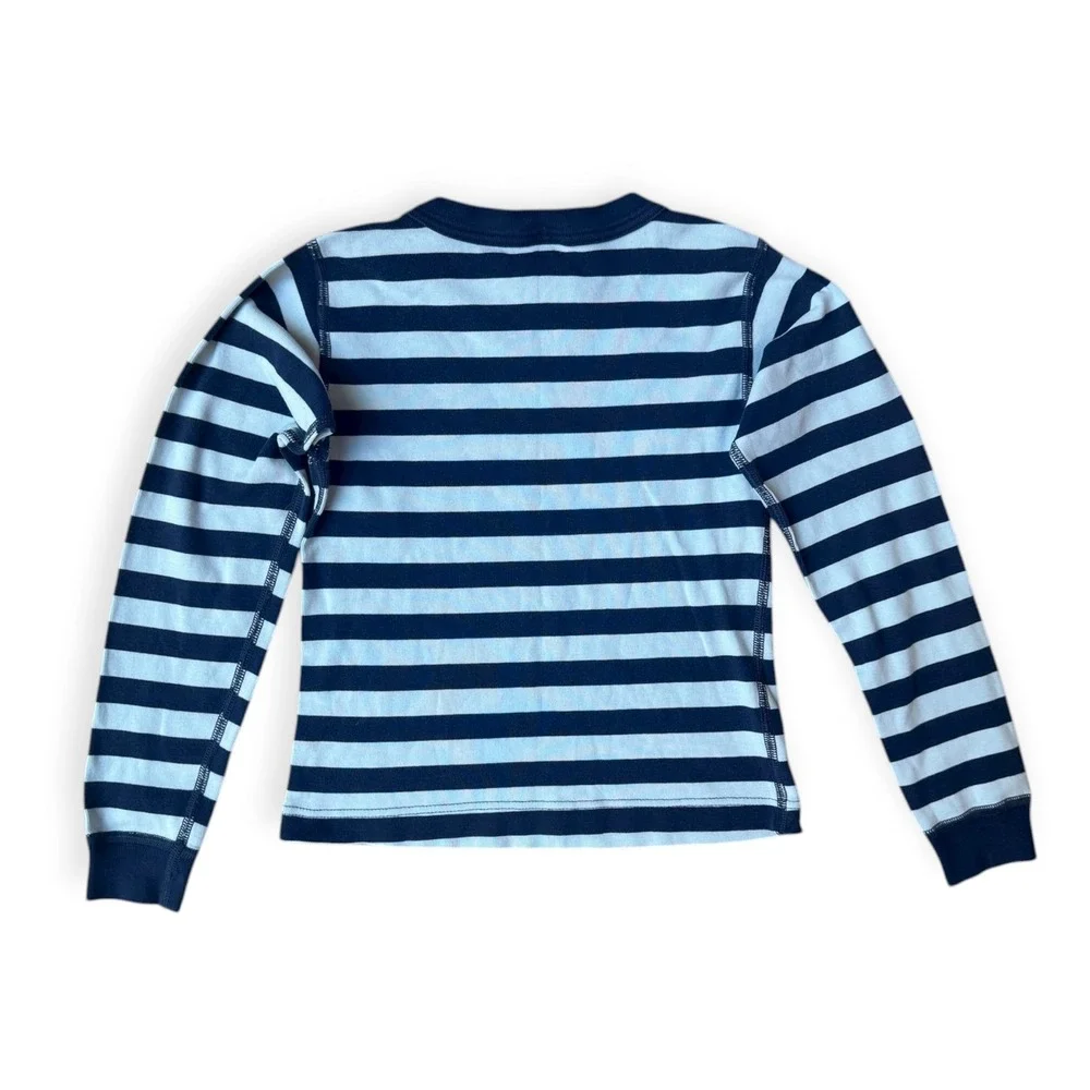 Hanna Andersson Striped Cotton Pajamas Set Long Sleeve Pants‎ Kids Size 120